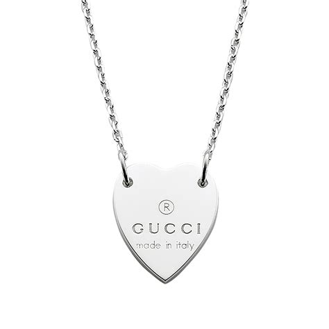 gucci necklace gold blue floral women|gucci necklace with heart pendant.